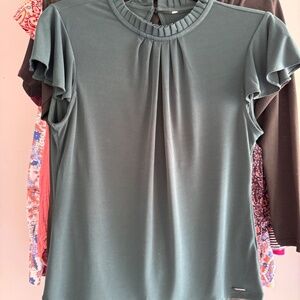 Calvin Klein mock neck top